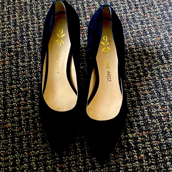Nine West Shoes - Nine West Black Suede Heels 7.5